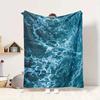 Ocean Waves Flannel Blanket Throw Blanket Soft Warm Sofa Bed Camping Car home Decor Unique Christmas Gift C930518