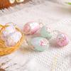 6Pcs Easter Foam Eggs Hanging Decoration Vibrant Color Clear Cartoon Pattern Easy To Hang Versatile Easter Egg Ornaments