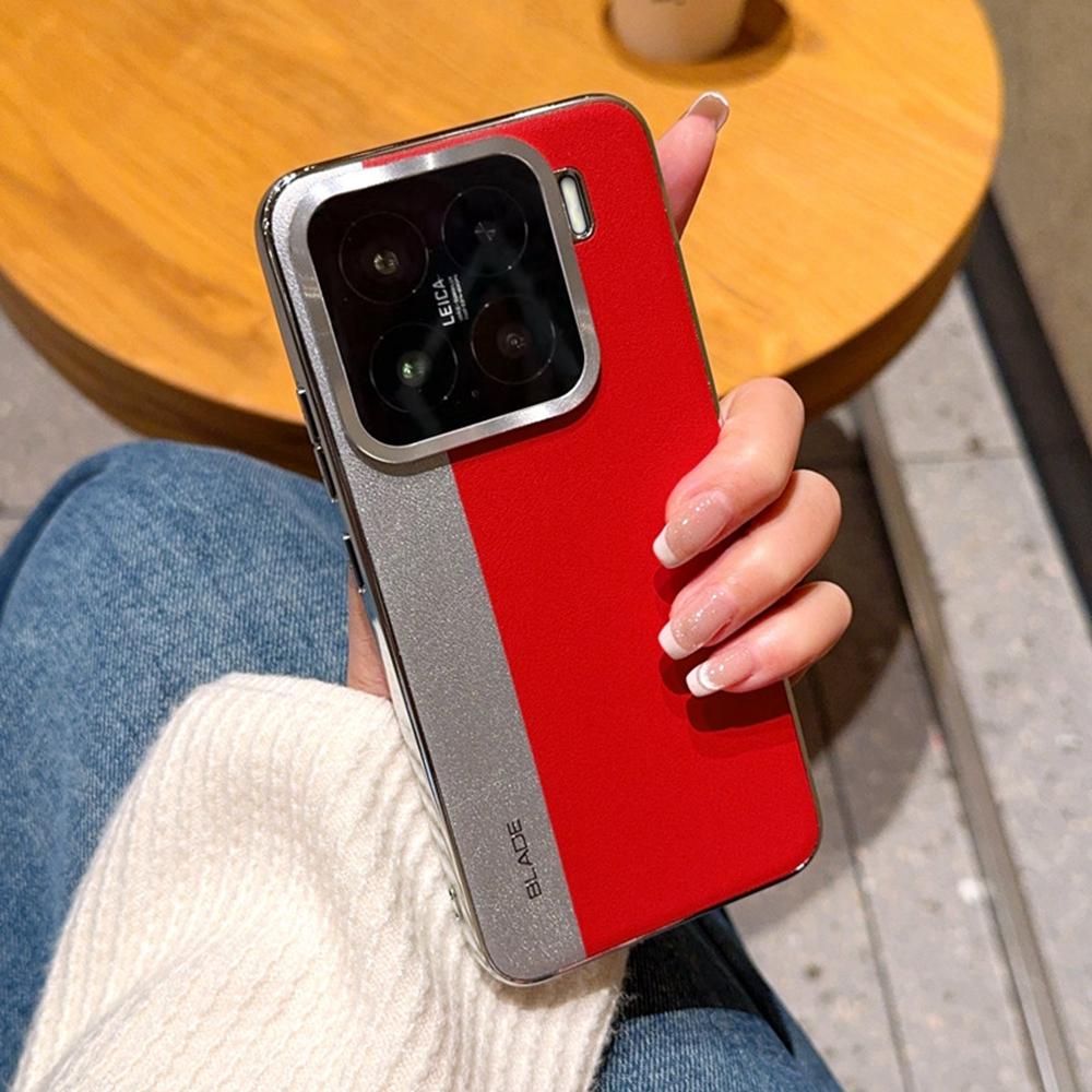 Для Xiaomi 15 Чехол Сращивание ПУ Кожа+ТПУ Гальваническое Покрытие Чехол для Телефона