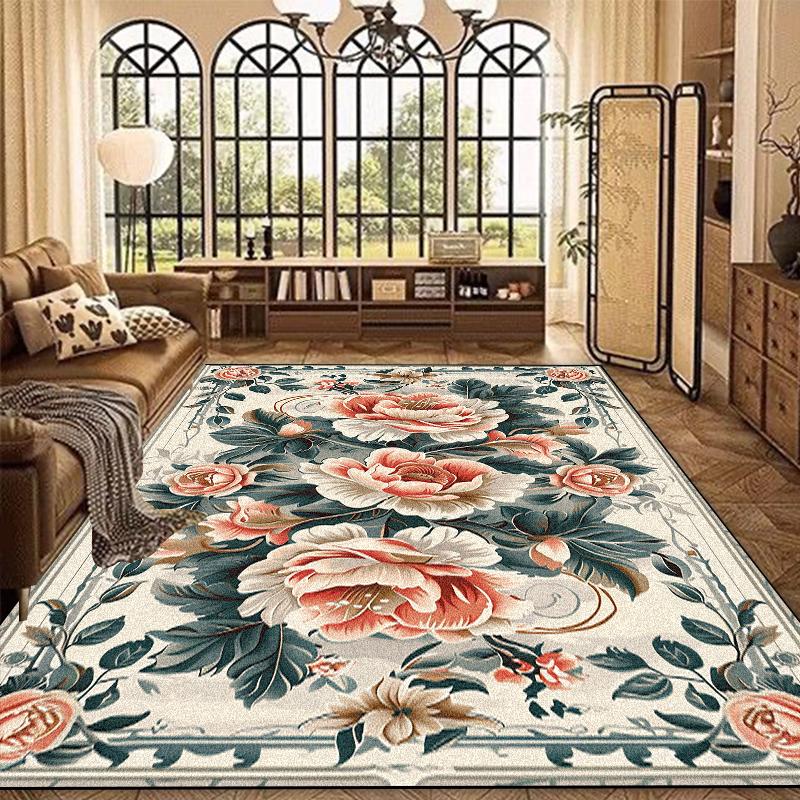Ковер в европейском стиле большого размера для гостиной, роскошные ковры для украшения дома для спальни, лаунжа, противоскользящий, моющийся, придверный коврик