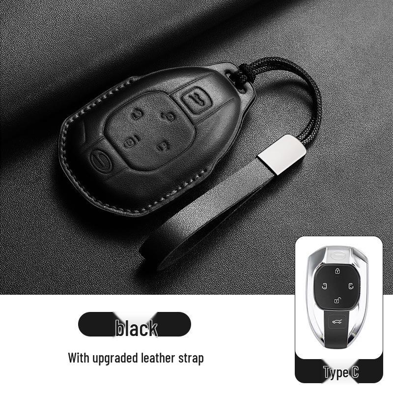 Настоящая кожаная крышка-чехол для ключа GAC Trumpchi GS4, GS3, GS8, M8 - Хит продаж