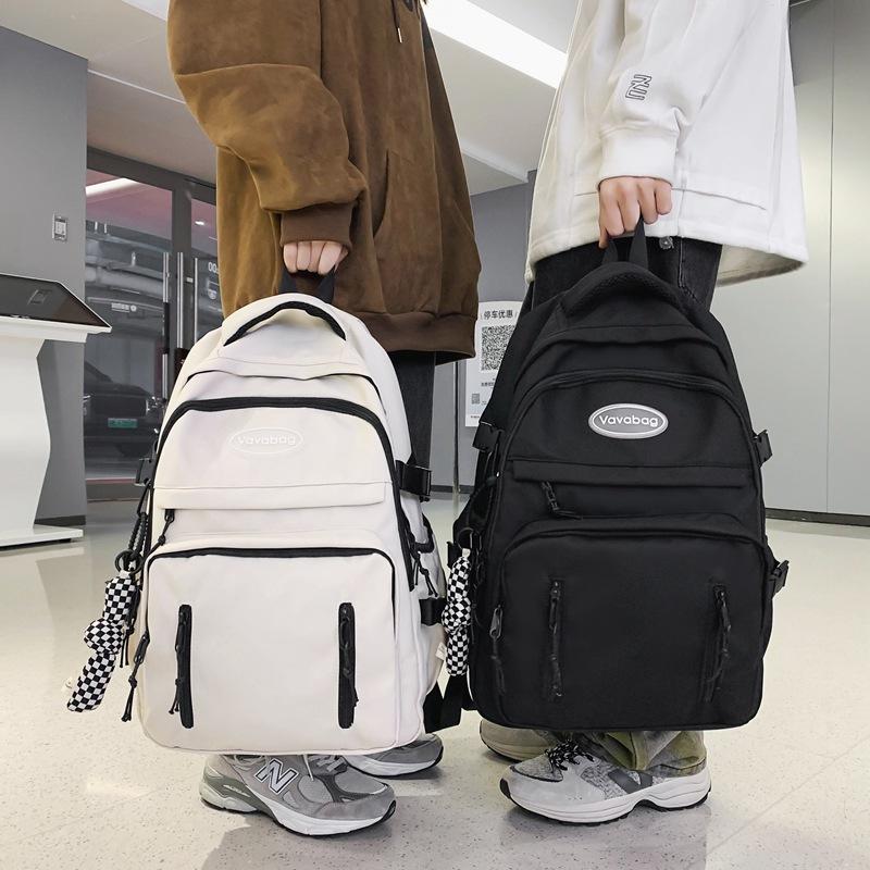 Schoolbag Middle school student schoolbag men's and women's new fashionable versatile large-capacity outdoor travel backpack student backpack