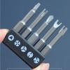 5Pcs Special-shaped Screwdriver Set 50mm U-shaped Y-Type Triangle Inner Cross Three Points Screwdriver Bit Tool