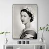 Modern Queen Elizabeth II Portrait Canvas Painting Posters and Prints Wall Art Pictures for Living Room Wall Decoration Cuadros