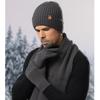 Winter Knitted Hat Scarf Gloves 3-Piece Set