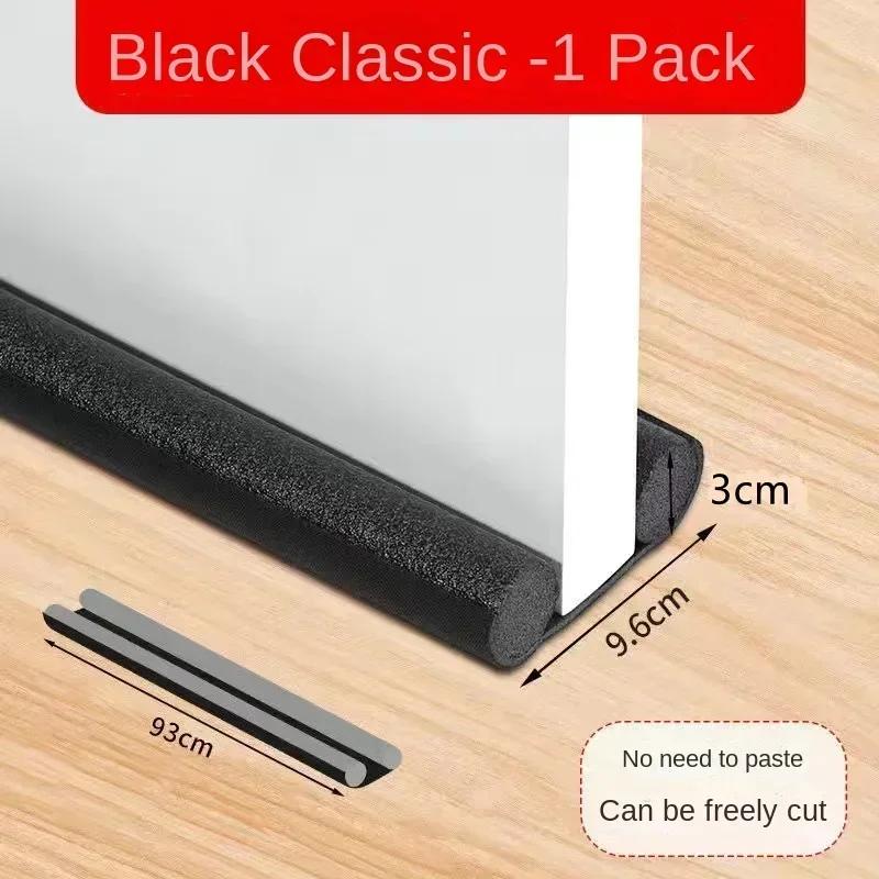 1 шт. Водонепроницаемая уплотнительная лента для низа двери - Двухслойный силиконовый уплотнитель от сквозняков, регулируемый, звукоизоляционный, для защиты от ветра и снижения шума