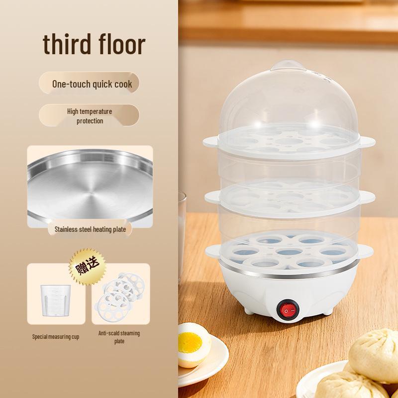 Automatic Egg Cooker: Multifunctional Steamer with Auto Power-Off for Perfect Breakfast Eggs