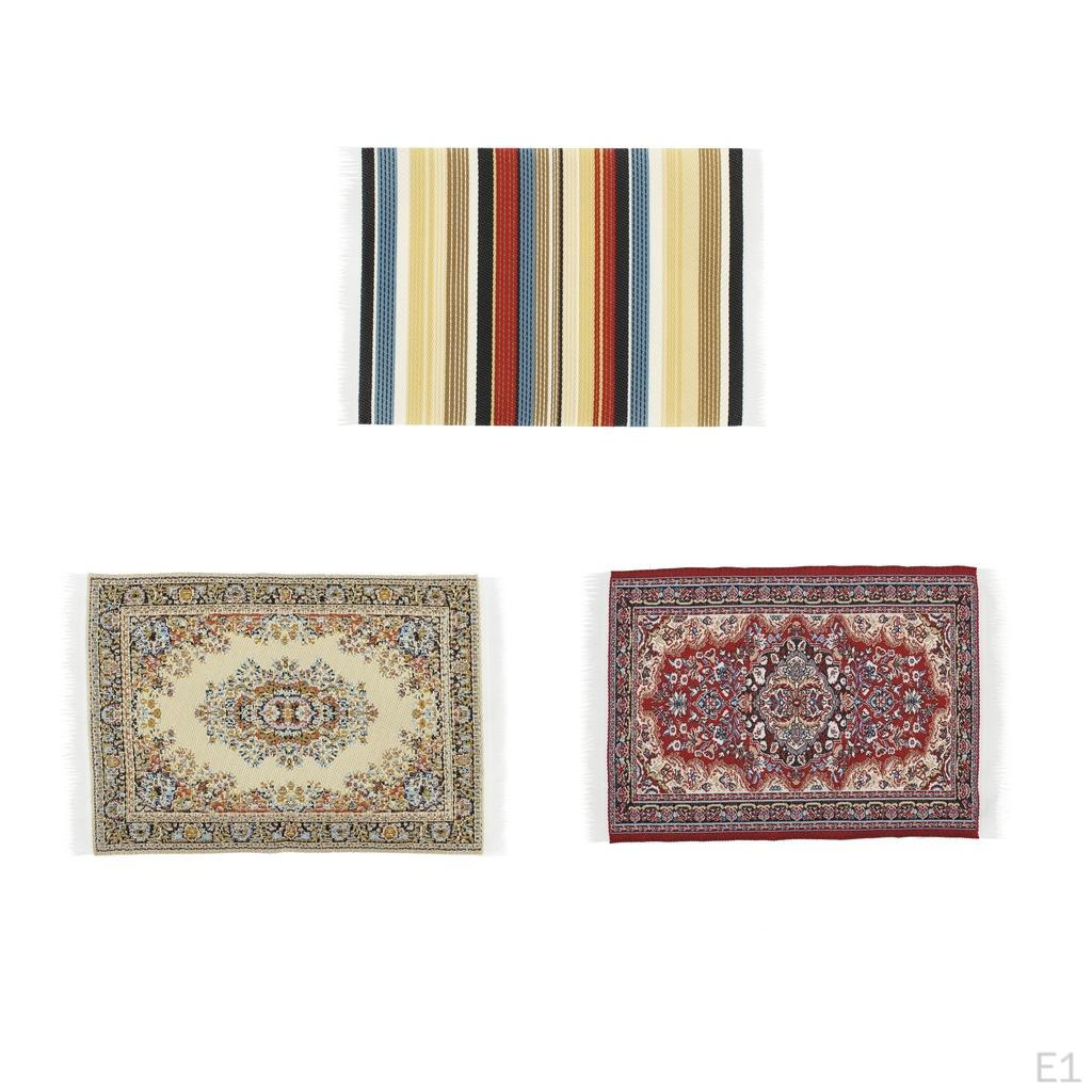 Ковер для кукольного домика 1/12, миниатюрная мебель, аксессуары для мини-кукол