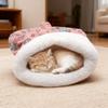 Спальный мешок для кошки, Теплая полузакрытая кровать-укрытие для кошки, Переносная кровать-спальное место для кошки, Мягкая лежанка для кошки, Фетровая лежанка для питомца