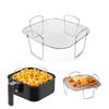Stainless Steel Mesh Air Fryer Baking Rack Rust-proof Air Fry Basket Steaming Cooling Grid  Kitchen