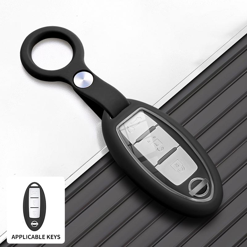 Premium Silicone Key Fob Cover for Nissan New Models Luxury Soft Car Key Case