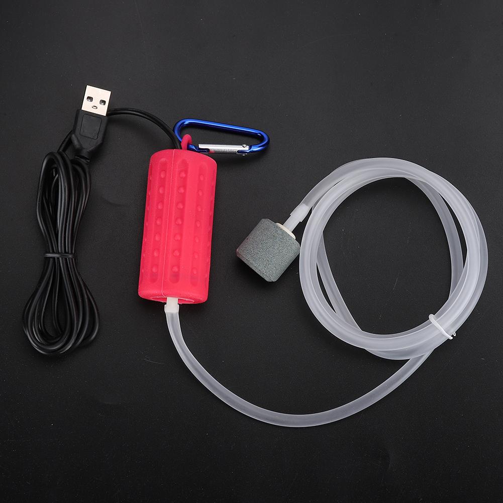 USB Charging Increase Oxygen Pump Mute Work Equipment for Fish Tank AquariumUSB Air Pump