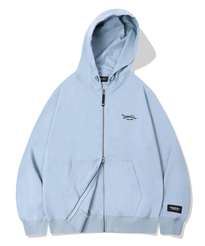 Худи на молнии с двумя бегунками Beentrill Script (синий)