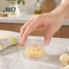 Manual Garlic Masher Mincer Tool, Multi-Purpose Rotating Press, Bite-Teeth Crushing Pickling Ingredient Chopper Structure Masher, Transparent Easy to