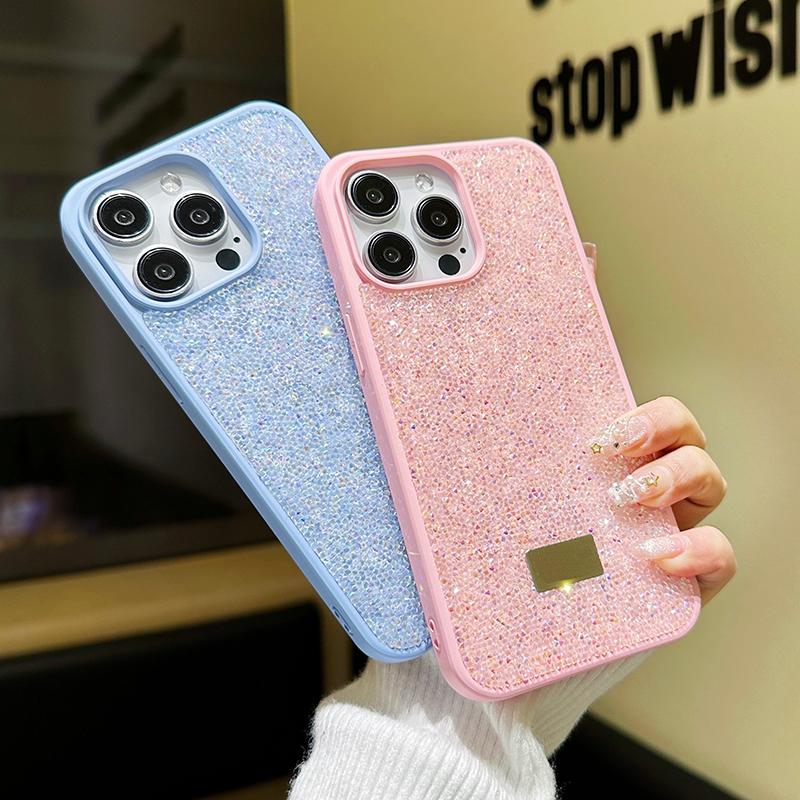Роскошный блестящий чехол для телефона со стразами для iPhone 16 15 14 13 12 11 Pro Max Plus, стильный женский противоударный чехол