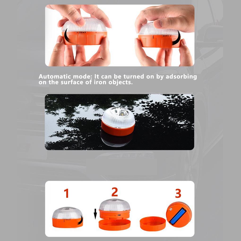 Светодиодный автомобильный аварийный фонарь магнитно-индукционный стробоскоп дорожная авария фонарь маячок аксессуар безопасности