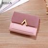 Korean Style Compact Leather Short Simple Wallet for Women