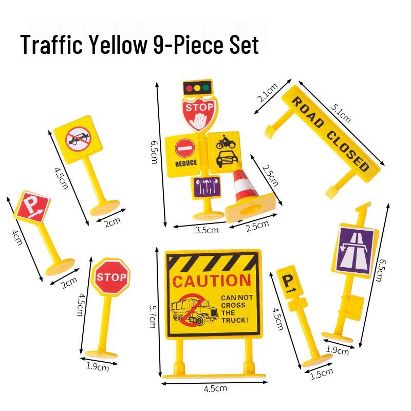 Топперы для торта Строительная техника: Экскаватор, Бульдозер, Вставки для дорожных блоков, Фигурки для дня рождения мальчика