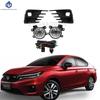 1 Pair Car Front Bumper Halogen Fog Lights Assembly Driving Lamp Foglight Wiring Switch Set For Honda City 2020 2021 2022