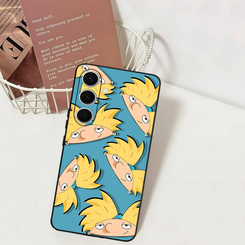 Hey A_Arnolds Cartoon Phone Case For Samsung S 24 Fe 25 Ultra Plus 20 Lite 21 30 22 23 24 22 Ultra 5G Fundas