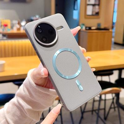 Для чехла на телефон POCO F7 Pro F7 Ultra, с функцией магнитной адсорбции, дизайн из искусственной кожи, ударопрочный и устойчивый к падениям