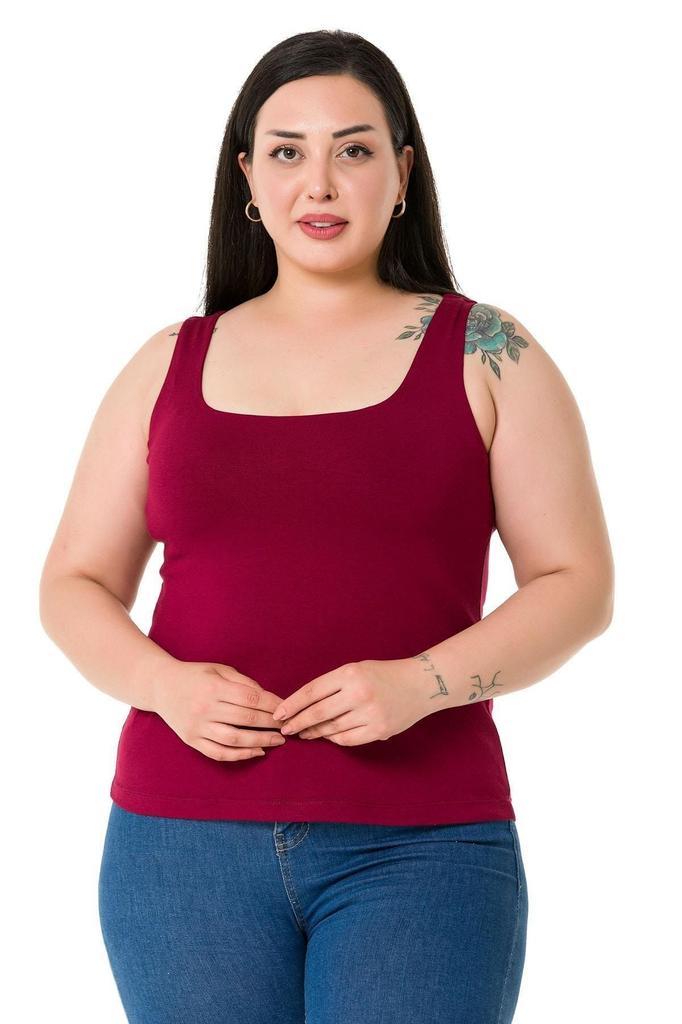 Women's Style Big Size Body Plus Size Strappy Half Lined Viscose Mink Body