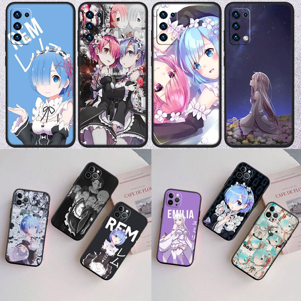 Чехол для телефона IK26 Emilia Ram Rem для Samsung Galaxy M06 M15 M16 M35 M55 M56 A36 A42 A50 A50S A51 A52 A32 A33 A05 A05S A06 A16 A20
