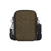 New Stanton Fabric With Cow Leather Shoulder Bag, Crossbody Bag Men's Army Green CH097-SVVFE