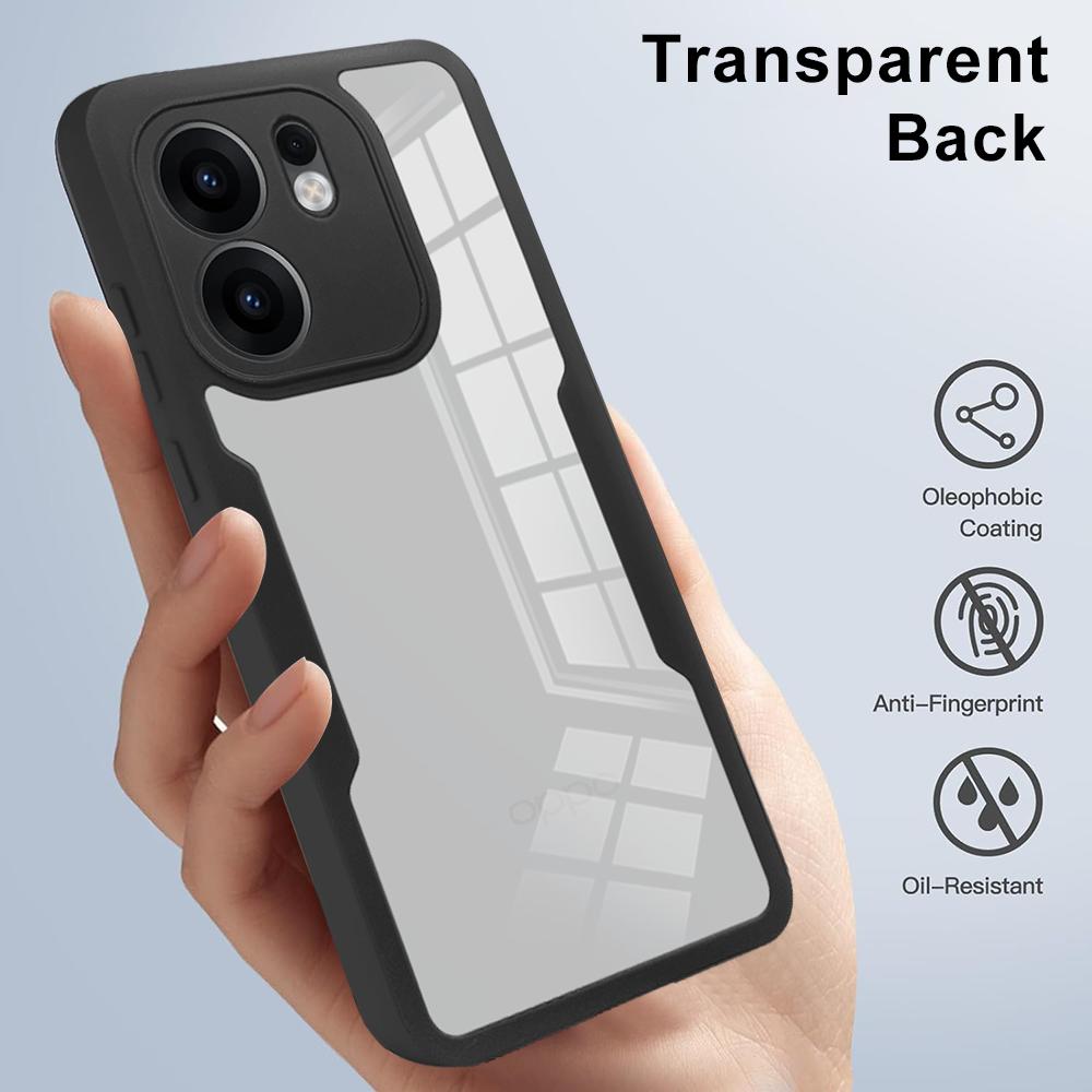 Чехол для OPPO Reno 13F 13FS 5G Reno 14 Pro Reno15 с защитой всего корпуса, противоударный, прозрачный, Fundas Coque Capa