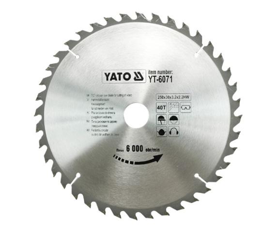 Yato Piła Tarczowa Widiowa 250X30Mm 40-Zębów Yt-6071