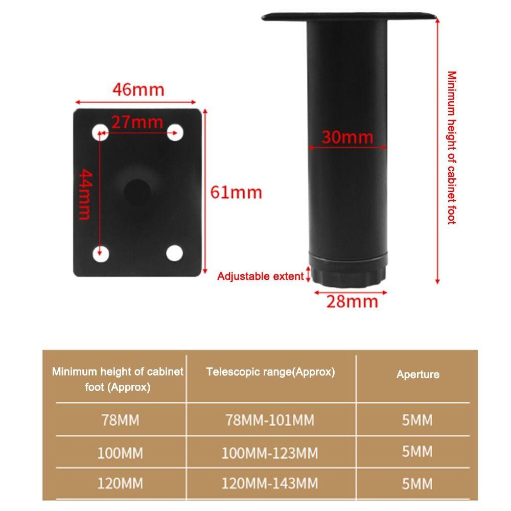 Replacement Cabinet Legs Adjustable Nightstand Storage Box Leg Furniture Accessories