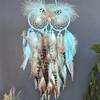 Creative Owl Dream Catcher Net Funny Wall Hanging Pendant Craft Smart Bird Dreamcatcher  Bedroom