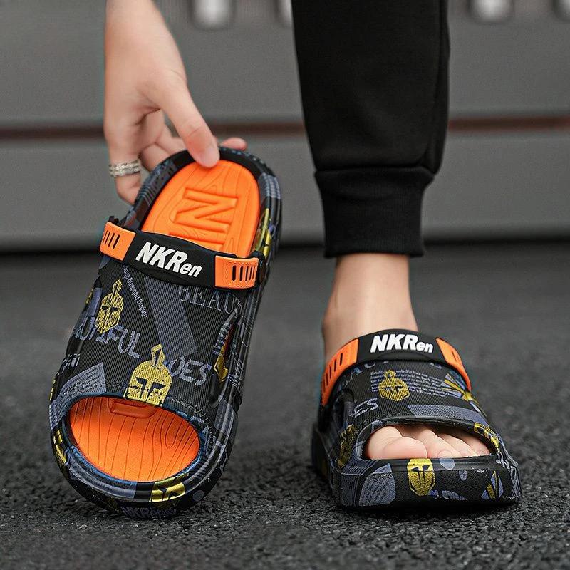 Мужские тапочки летние повседневные мужские туфли пляжные элегантные мужские туфли из ЭВА ПВХ резина низкая цена забавные шлепанцы дизайнерские роскошные взрослые распродажа