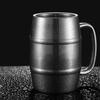 420/320 мл кухонная обычная чашка из нержавеющей стали с двойными стенками для кофе, пива, молока