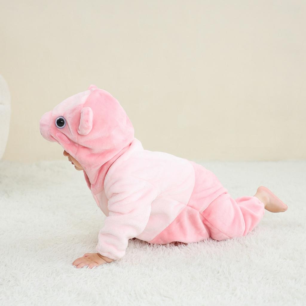 Пижама с рисунком из мультфильмов для детей, вся и зимняя домашняя одежда с животными, детская фланелевая одежда для ползания