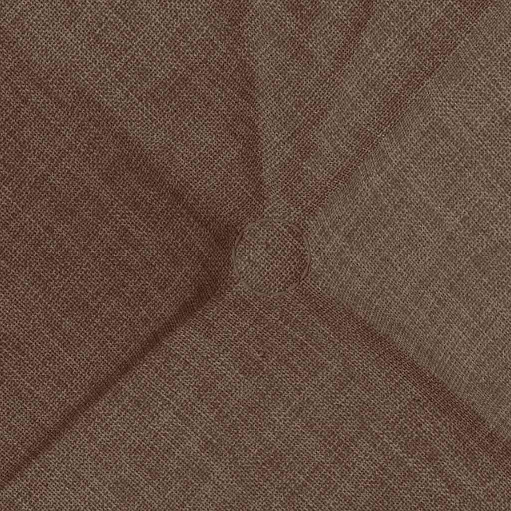 Seat Cushions 4 pcs Brown 40 x 40 x 12 cm Fabric