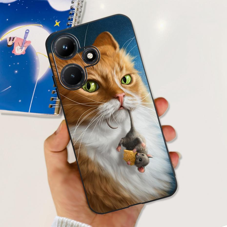 Чехол для телефона Infinix Hot 30i 30 Play NFC Красивый Цветок Бабочка Расписной Мягкий Силиконовый Чехол Для Infinix Hot30 30Play Hot30i