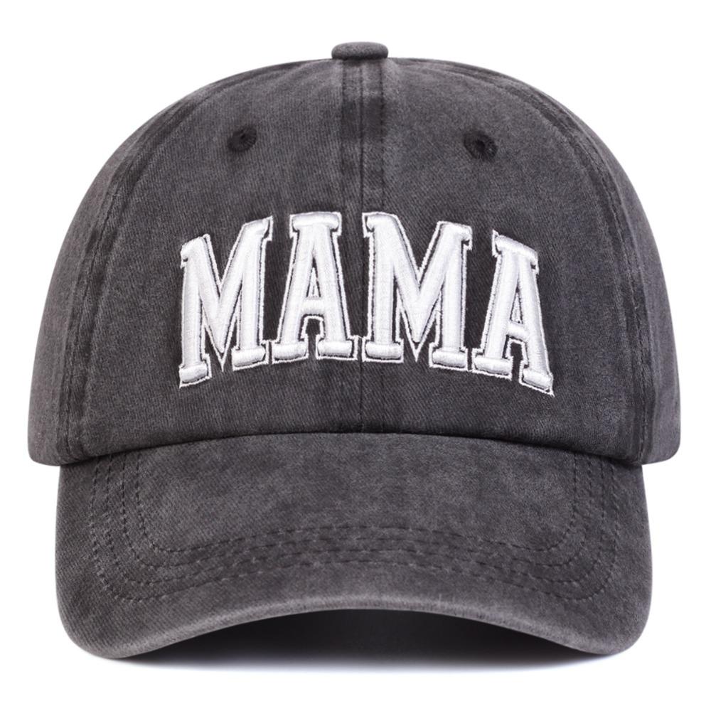 Модные washed cotton MAMA MINI вышитые кепки Винтажные дышащие для родителей и унисекс Бейсболки Регулируемые спортивные козырьки Кепка