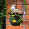 Garden Decoration Parrot Outdoor Bird House Warm Bird Nest Hanging Resin Ornaments