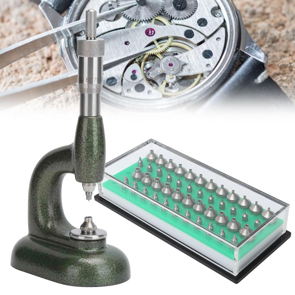Инструменты для ремонта часов Часовщик Машина для установки стразов Микрометр для измерения шага резьбы Темно-зеленый