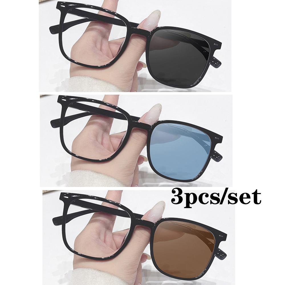 Photochromic Square Sunglasses Rectangle Fashion Women Men Shades Sun Glasses for Female Male Traveling Oculos Plain Glasses