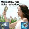 New Foldable Handheld Desktop USB Rechargeable Mini Fan Cartoon Design with Hook for Mountaineering Outdoor Home Office Use