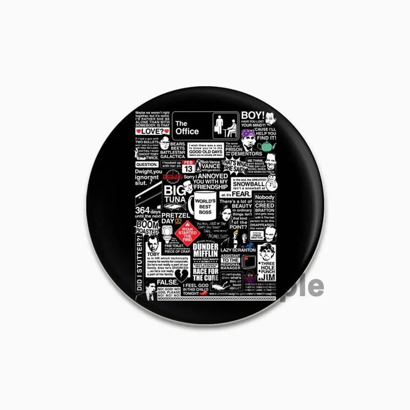 32/44/58 мм забавный мультяшный круглый жесть броши-булавки для одежды сумка декоративная застежка-кнопка значок модные ювелирные изделия подарок