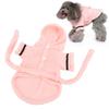 Warm Pet Bathrobe Plush Small Pet Pajama Convenient Dog Hooded Bathrobe  Small Dogs