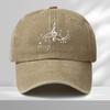 Винтажная Бейсболка Тракер с Музыкальными Нотами Регулируемая Snapback Кепка для Мужчин Женщин Черная с Белым Музыкальным Дизайном