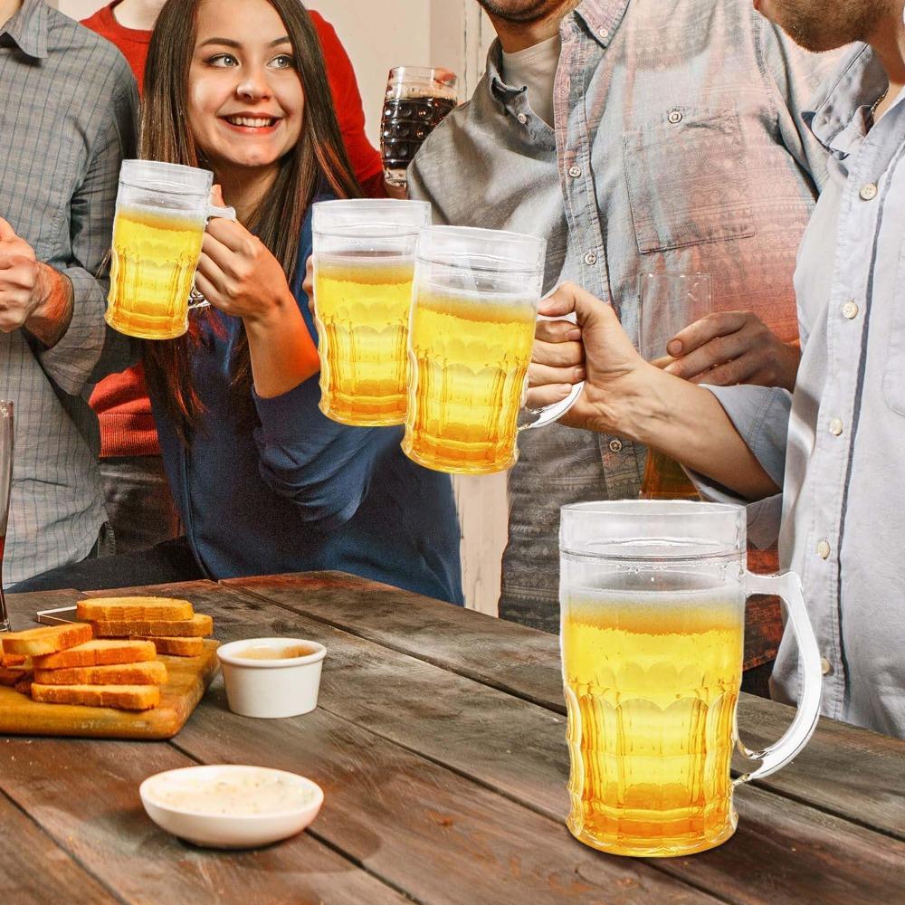 Большая емкость двойной пивной стакан утолщенный стакан для воды смешная поддельная пивная кружка трюк реквизит