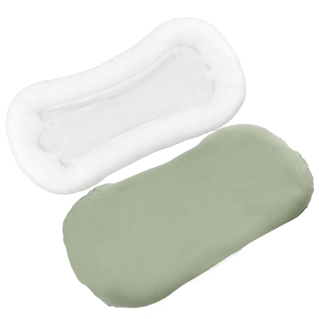 Baby Nest Pillow Ergonomic Soft Touch Skin Friendly Easy Clean Baby Lounger Pillow for Boys Girls