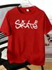 Unisexs Tee Skate Letter Skateboard Sports Figure Print Cotton Short Sleeve Male Casual Streetwear Outdoor Daily Basic Fashion Top