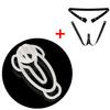 3.0 FUFU Clip Panty Chastity Belt for Sissy Mimic Female Pussy Chastity Device Anti-Cheating with Fake Bottom Cock Cage Sex Toys