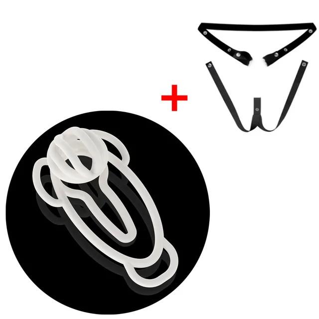 3.0 FUFU Clip Panty Chastity Belt for Sissy Mimic Female Pussy Chastity Device Anti-Cheating with Fake Bottom Cock Cage Sex Toys